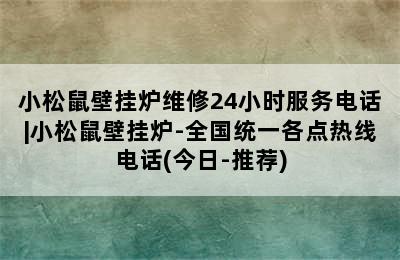 小松鼠壁挂炉维修24小时服务电话|小松鼠壁挂炉-全国统一各点热线电话(今日-推荐)